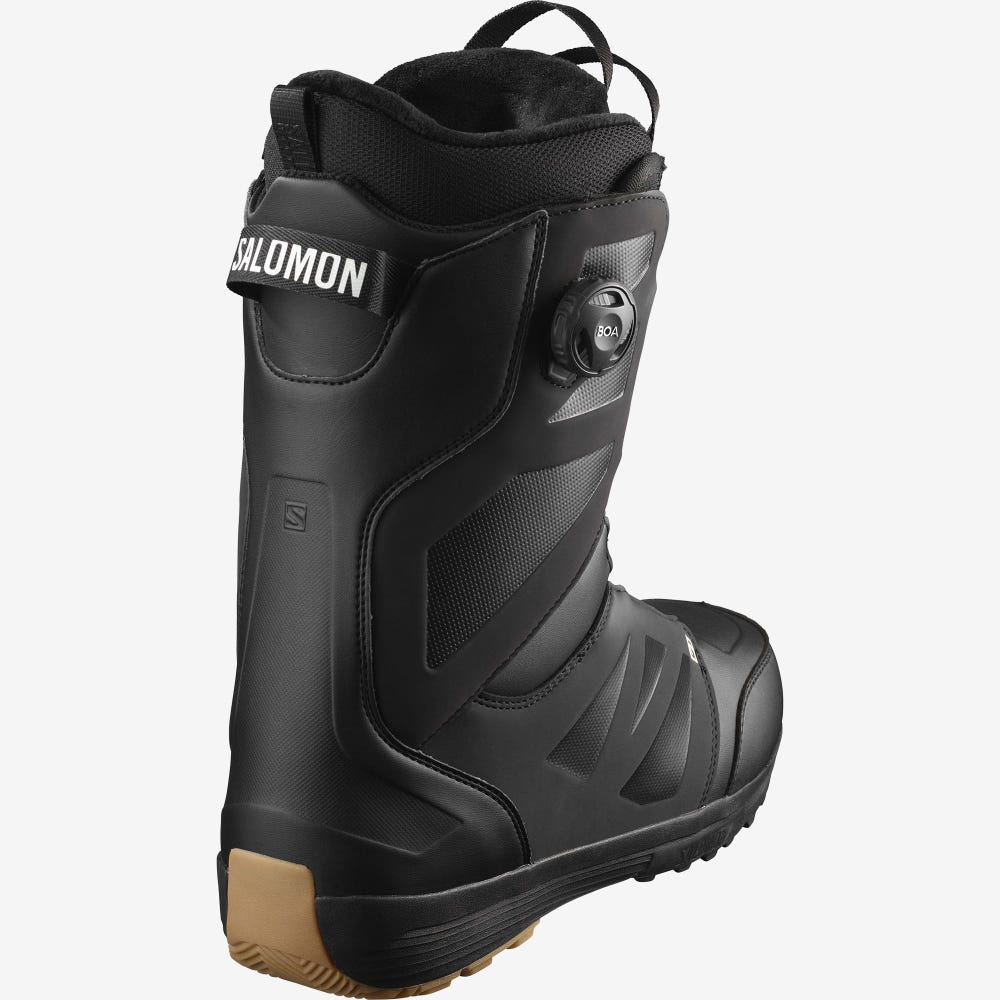 Salomon LAUNCH BOA SJ BOA Férfi Snowboard Bakancs Fekete/Fehér | TEO681340