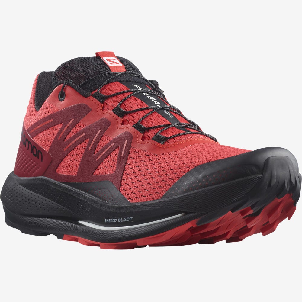 Salomon PULSAR TRAIL Férfi Terepfutó Cipő Piros/Piros/Fekete | FUV054317