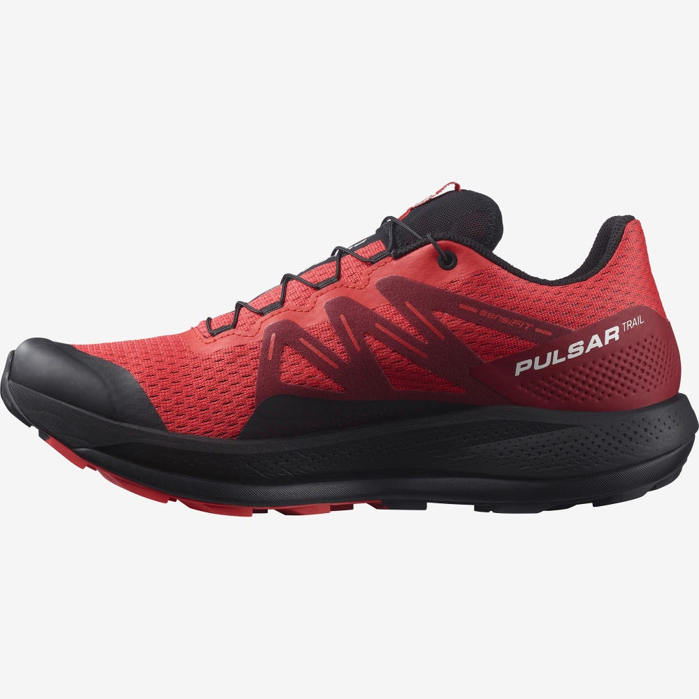 Salomon PULSAR TRAIL Férfi Terepfutó Cipő Piros/Piros/Fekete | FUV054317