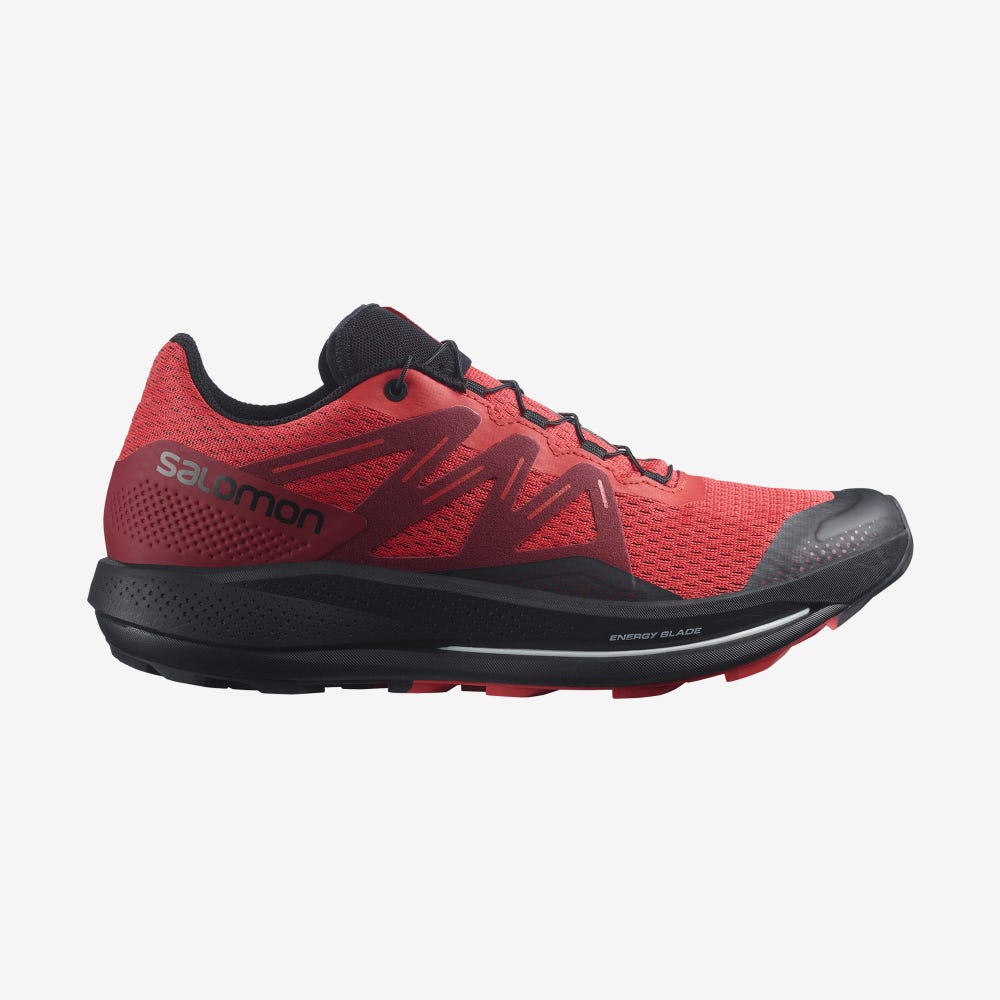 Salomon PULSAR TRAIL Férfi Terepfutó Cipő Piros/Piros/Fekete | FUV054317