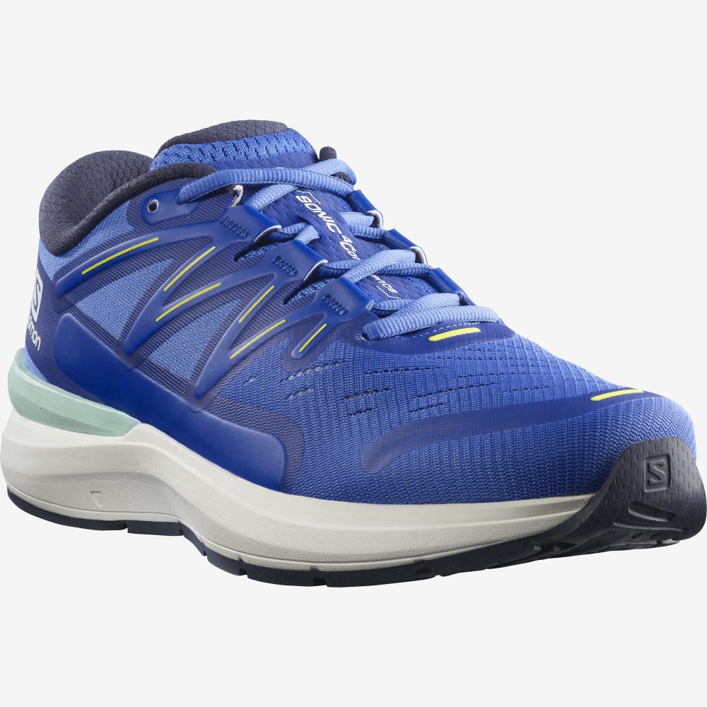 Salomon SONIC 4 Confidence Férfi Futócipő Kék/Fehér | DFH542106