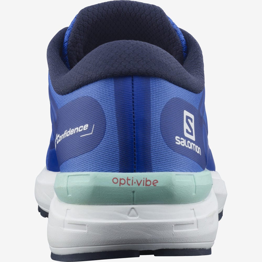 Salomon SONIC 4 Confidence Férfi Futócipő Kék/Fehér | DFH542106