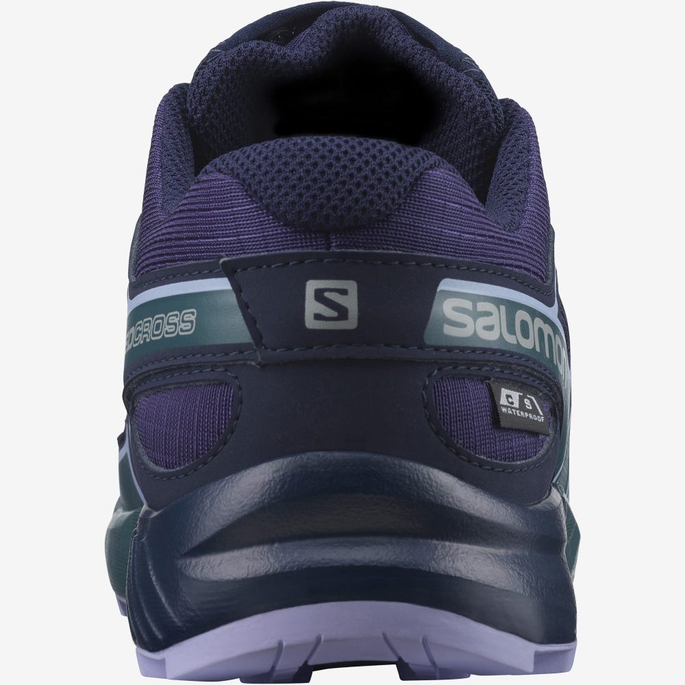 Salomon SPEEDCROSS CLIMASALOMON™ WATERPROOF Gyerek Túrabakancs Lila/Kék/Levendula | GTX963850