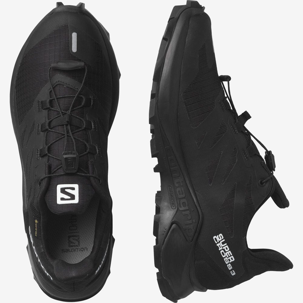 Salomon SUPERCROSS 3 GORE-TEX Női Terepfutó Cipő Fekete | BVS591260