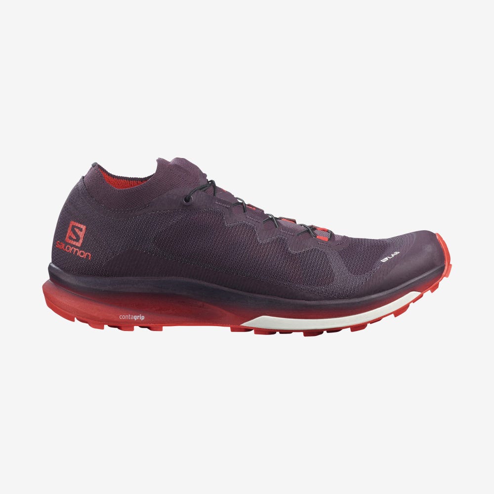 Salomon S/LAB ULTRA 3 Női Terepfutó Cipő Lila/Piros | BEU043978