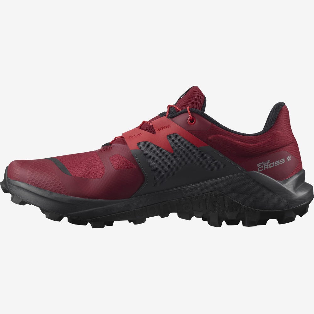 Salomon WILDCROSS 2 Férfi Terepfutó Cipő Piros | NPY407823