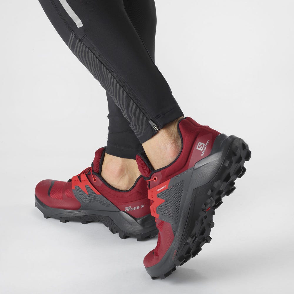 Salomon WILDCROSS 2 Férfi Terepfutó Cipő Piros | NPY407823