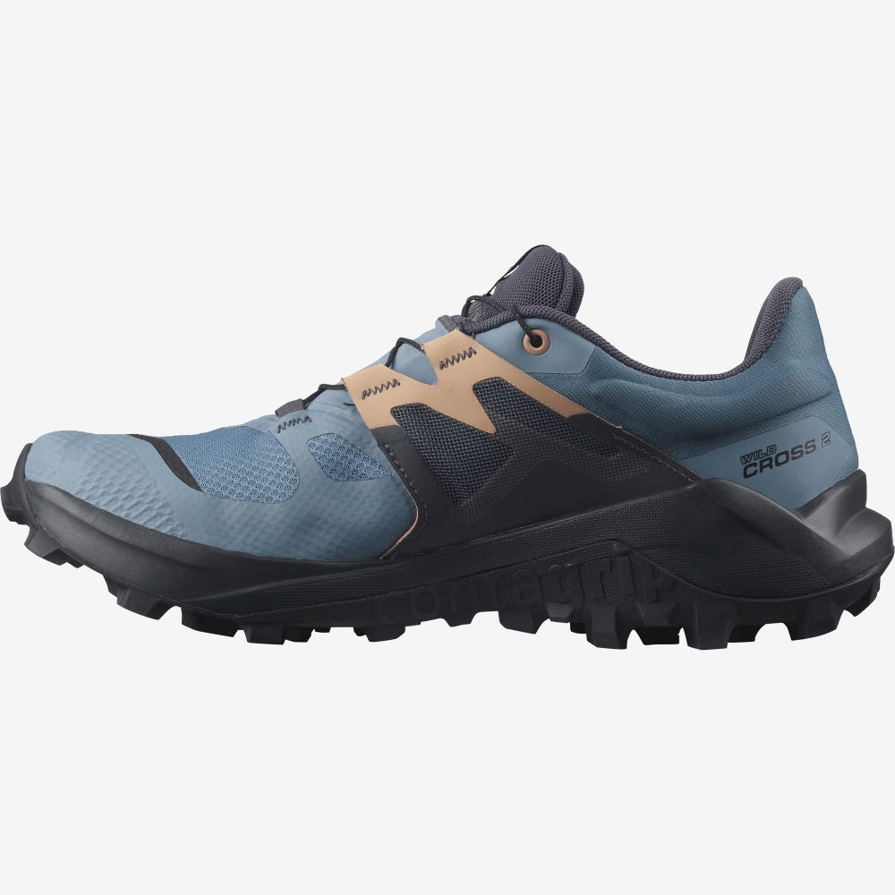 Salomon WILDCROSS 2 GORE-TEX Női Terepfutó Cipő Kék | MTR716028