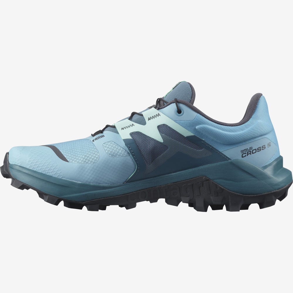 Salomon WILDCROSS 2 Női Terepfutó Cipő Kék | GTZ360798