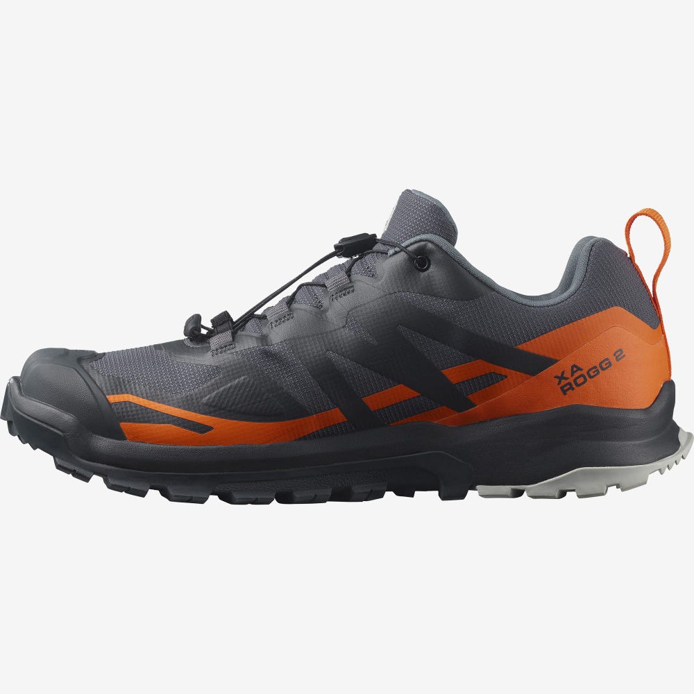 Salomon XA ROGG 2 GORE-TEX Férfi Terepfutó Cipő Szürke/Narancssárga | KNH750168