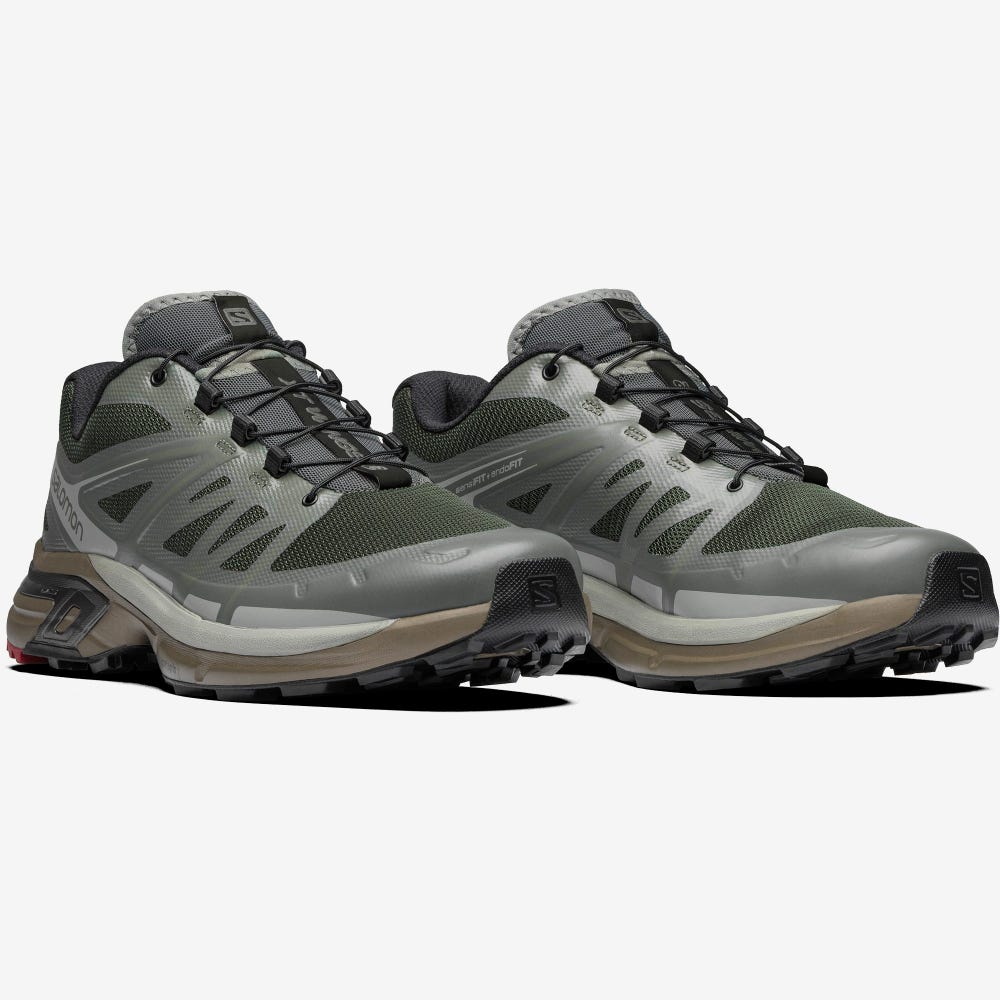 Salomon XT-WINGS 2 ADVANCED Női Sportcipő Olivazöld/Szürke | LZH921645