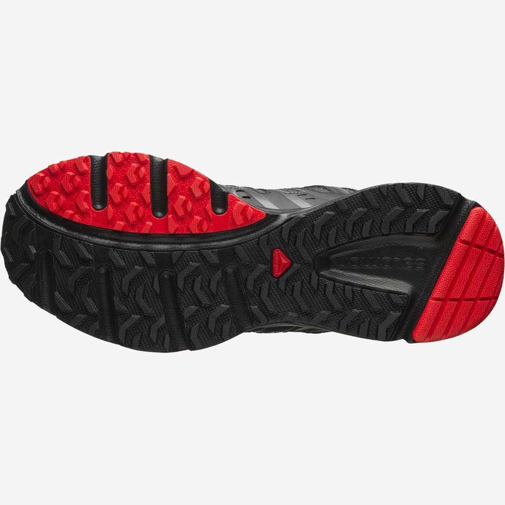 Salomon X-MISSION 3 Női Sportcipő Fekete/Titán Metal/Piros | FBK384527