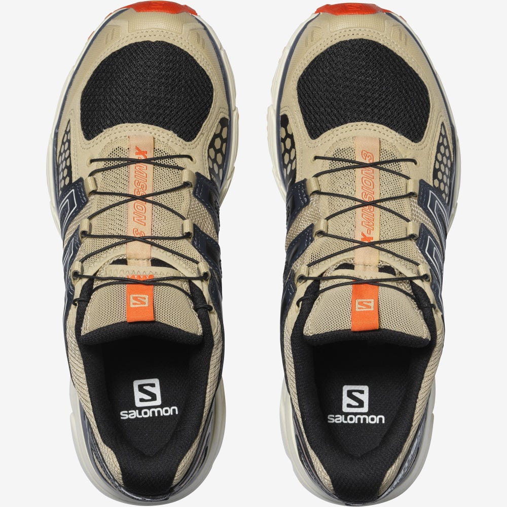 Salomon X-MISSION 3 Női Sportcipő Világos Barna/Piros Narancssárga | QJB365782