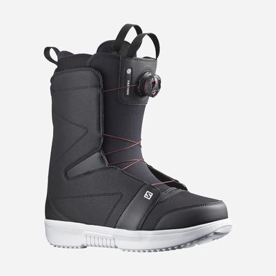 Salomon FACTION BOA Férfi Snowboard Bakancs Fekete/Fehér | HJS497358