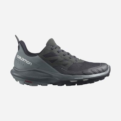 Salomon OUTPULSE GORE-TEX Női Túracipő Fekete/Világos Sárga | ZUH532870