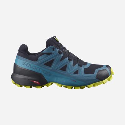 Salomon SPEEDCROSS 5 GORE-TEX Férfi Terepfutó Cipő Sötétkék/Kék | QGH207819