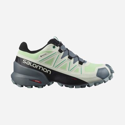 Salomon SPEEDCROSS 5 GORE-TEX Női Terepfutó Cipő Zöld/PávaZöld | LMW962315