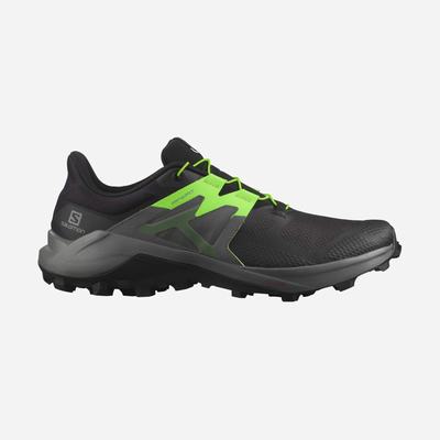 Salomon WILDCROSS 2 Férfi Terepfutó Cipő Fekete/Zöld | VQP573140