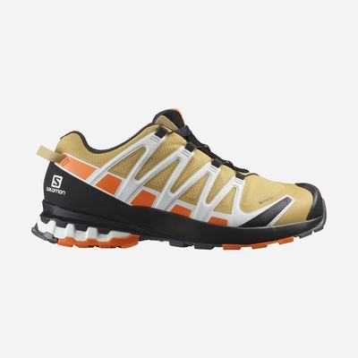 Salomon XA PRO 3D v8 GORE-TEX Férfi Terepfutó Cipő Barna/Narancssárga/Fehér | QEU950786