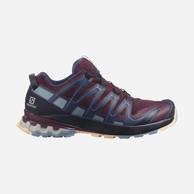 Salomon XA PRO 3D v8 Női Terepfutó Cipő Bordó/Kék/Krém | RLZ043217