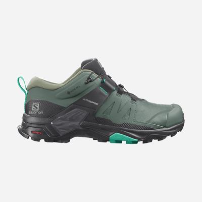 Salomon X ULTRA 4 GORE-TEX Női Túracipő Zöld/Fekete/Menta | RMG132097