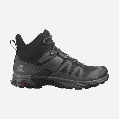 Salomon X ULTRA 4 MID GORE-TEX Férfi Túrabakancs Fekete/Kék | VSW705961